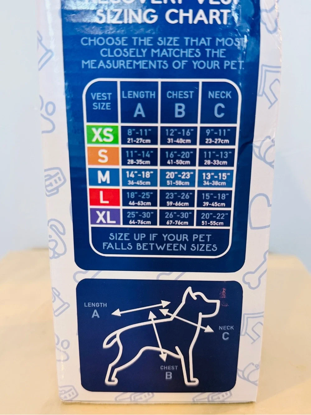 Calm Paws Premium Recovery Vest for Medium Dogs
